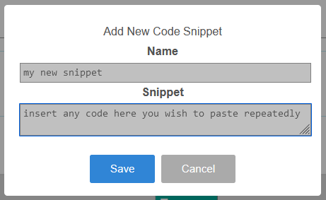 Code Snippets